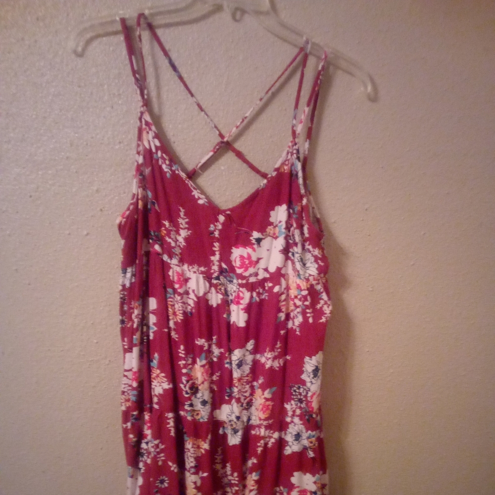 Colorful spaghetti strap shirt